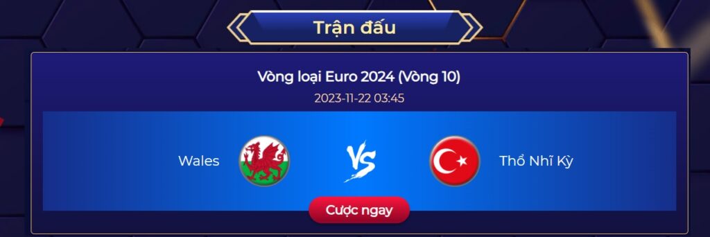 Trận đấu không khoan nhượng giữa Wales và Thổ Nhĩ Kỳ vòng loại Euro 2024