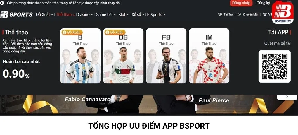 Ưu điểm của app Bsport Pro